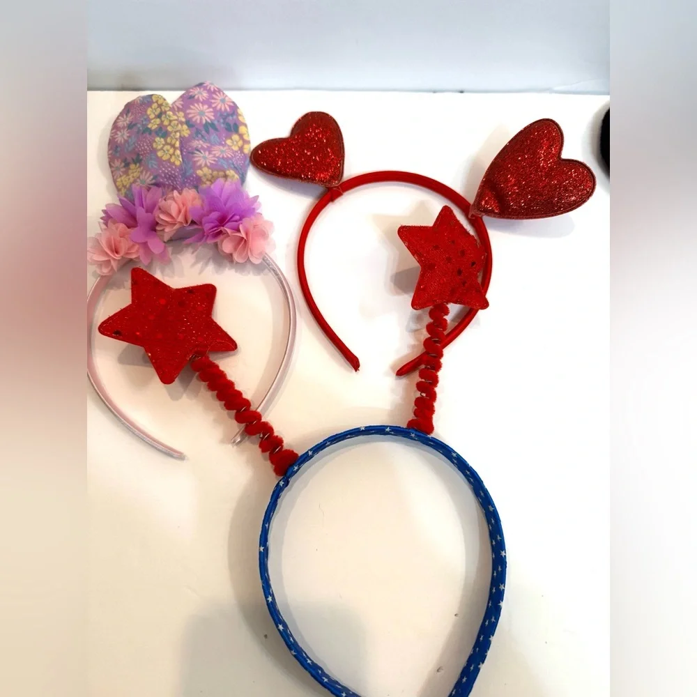 12 Toddler/Little Girls Dress-Up Pretend Play Headbands Holiday Hair Decorations